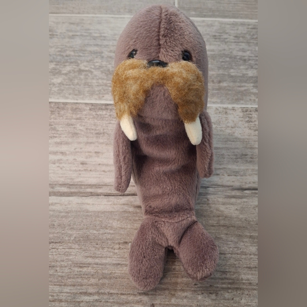 TY Beanie Babies Jolly The Walrus Bean Bag Stuffed Animal Toy No Hang Tag 1996.